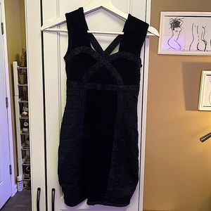 Forever 21 navy bodycon mini dress (small)